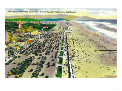 San Francisco Beach and Great Highway - San Francisco, CA