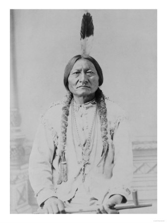 Sitting Bull Native American with Peace Pipe Photograph - Bismarck, ND