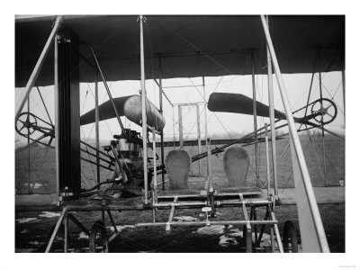 Wright Brothers Plane with Pilot and Passenger Seats Photograph - Dayton, OH