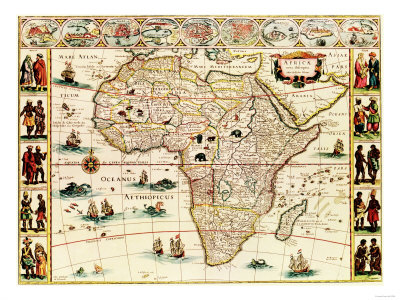 Buy Africa - Panoramic Map - Africa at AllPosters.com
