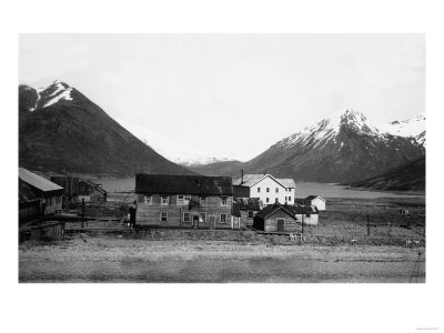 View of Residences and Mountains - King Cove, AK