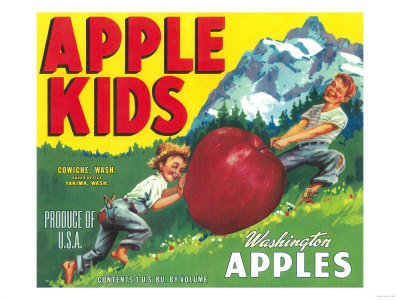 Apple Kids Apple Label - Yakima, WA
