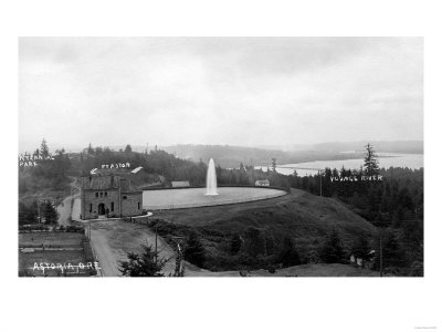 Astoria, Oregon Resevoir and Fort Astoria Photograph