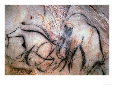 Paintings Depicting Mammoth and Cattle, from the Chapel of the Mammoths