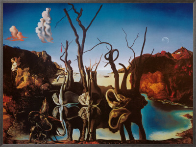 Swans Reflecting Elephants, c.1937