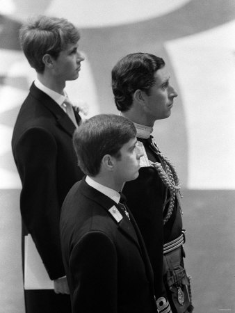 Prince Charles, Lady Diana at Prince Edward