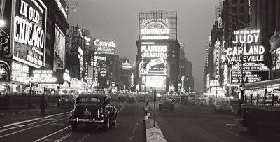 Times Square at Night, New York City, c.1938