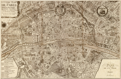 Plan de la Ville de Paris, 1715