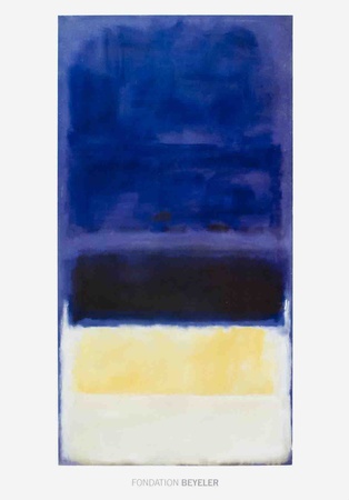 Untitled (Blue, Dark Blue, Yellow)
