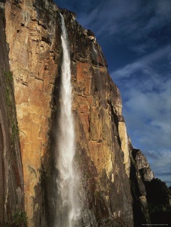 Buy View of Cascading Angel Falls, One of the World's Highest Waterfalls at AllPosters.com