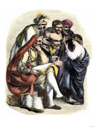 Jews Teaching a Child the Laws, Ancient Israel