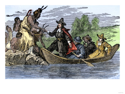 Landing of Roger Williams at Providence, Rhode Island, 1636