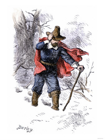 Roger Williams Leaving Massachusetts Bay Colony for Rhode Island, 1635