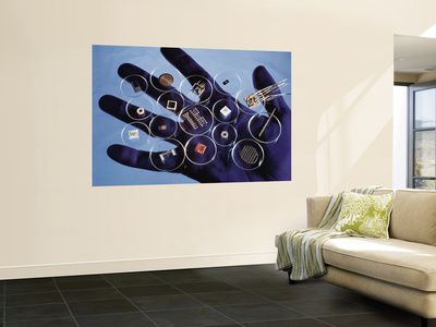 Handful of Microelectronic Parts