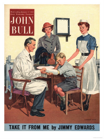 John Bull, Children Accidents and Injuries Magazine, UK, 1950