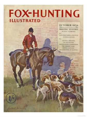 Fox-Hunting Illustrated, Fox Hunting Cruel Sports Magazine, UK, 1934