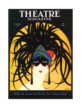 Buy Theatre, Masks Magazine, USA, 1920 at AllPosters.com