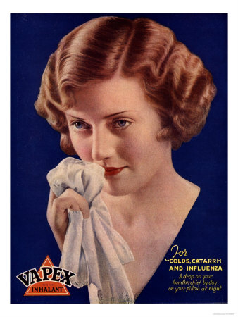 Vapex Colds Flu Sneezing Sneezes Blowing Your Noses Medical Medicine, UK, 1930