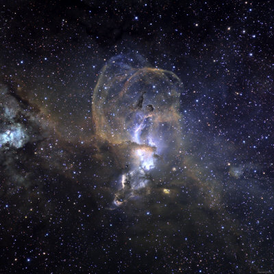 Loops of NGC 3576