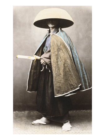Buy Japanese Samurai in Traditional Costume, 1868 at AllPosters.com