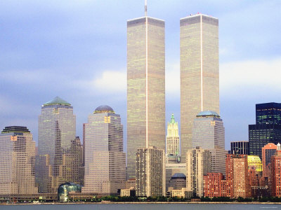 Buy Ornate Exterior of Buildings in Skyline in Manhattan, New York at AllPosters.com