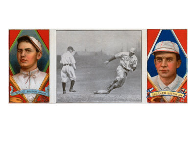 Boston, MA, Boston Red Sox, Joseph Wood, Tris Speaker, Baseball Card