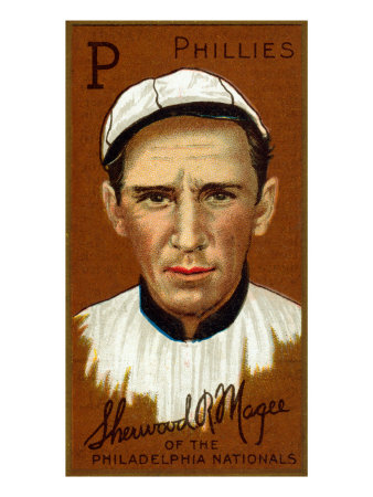 Philadelphia, PA, Philadelphia Phillies, Sherwood R. Magee, Baseball Card