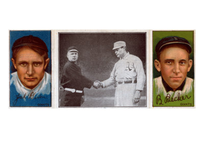 New York City, NY, New York Giants, Josh Devore, Beals Becker, Baseball Card