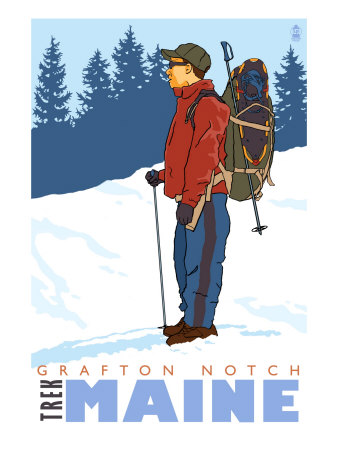 Snow Hiker, Grafton Notch, Maine