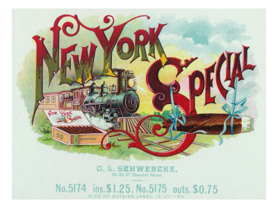 New York Special Brand Cigar Box Label