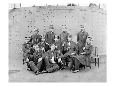 James River, VA, Officers Aboard the Monitor, Civil War