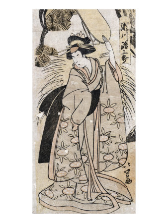 The Actor Segawa Michisaburo, Japanese Wood-Cut Print