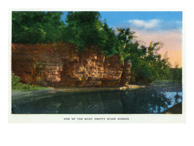 Galena, Illinois, Scenic View along the Galena River