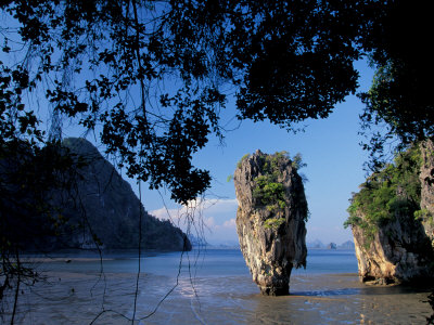 Coastline, Karst Formations, Ao Phangnga National Park, Thailand