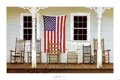 Chair Family with Flag
