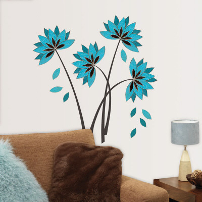 Teal Lotus Flowers