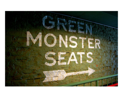 Green Monster Seats Poster