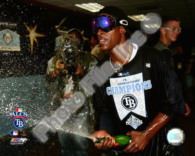B.J. Upton Game 7 of the 2008 ALCS Celebration