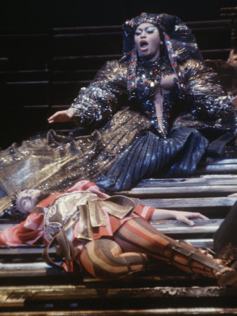 Renowned singer Leontyne Price as Cleopatra at the Metropolitan Opera in New York