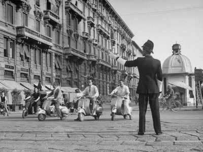 Police Officer Directing Traffic