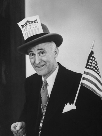Joseph R. Mccarthy Supporter Wearing a Pro-Mccarthy Hat