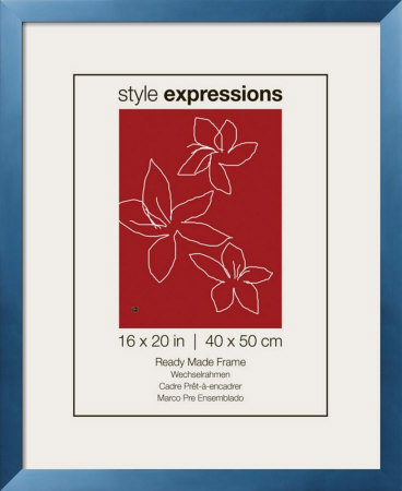 Confetti Blue Frame Fits 16 x 20 Print