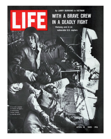 Helicopter Crew Chief James Farley Shouts to Crew as Pilot Lt Magel Dies Beside Him, April 16, 1965