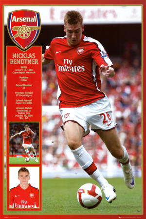 Arsenal - Bendtner Poster