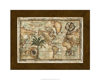 World Map with Globe