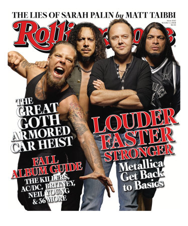 Metallica Gets Back to Basics, Rolling Stone no. 1062, October 2008