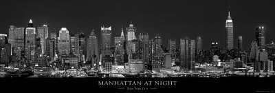 Manhattan at Night, New York City