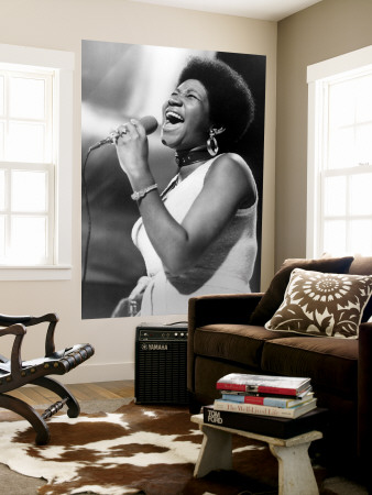 Aretha Franklin Wall Mural