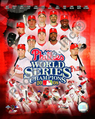 2008 Philadelphia Phillies World Series Champions Poster