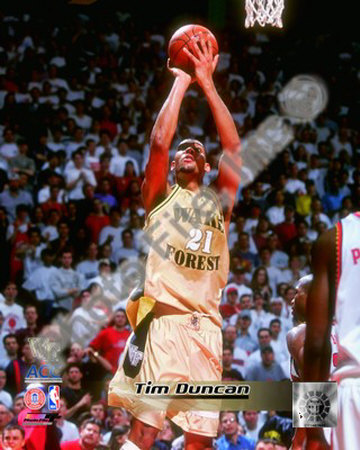 Tim Duncan Wake Forest Demon Deacons